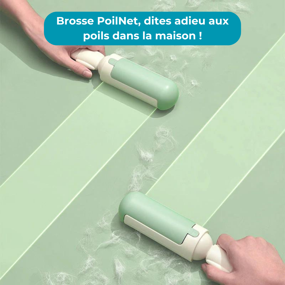 Brosse PoilNet, anti poils de chats et chiens